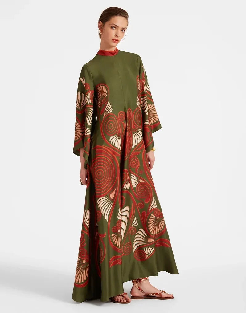 Vestido Maxi Floral Sculpted Elegance™