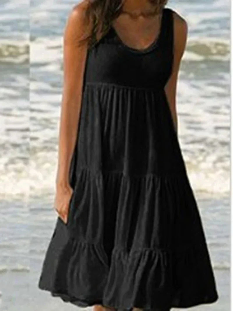 Layla™ - Vestido Mini Sin Mangas Boho