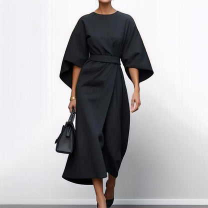 Robe Larga Elegante Manga Murciélago