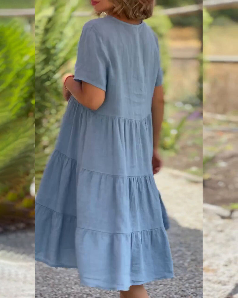 Samantha | Vestido Vuelto con Bolsillos