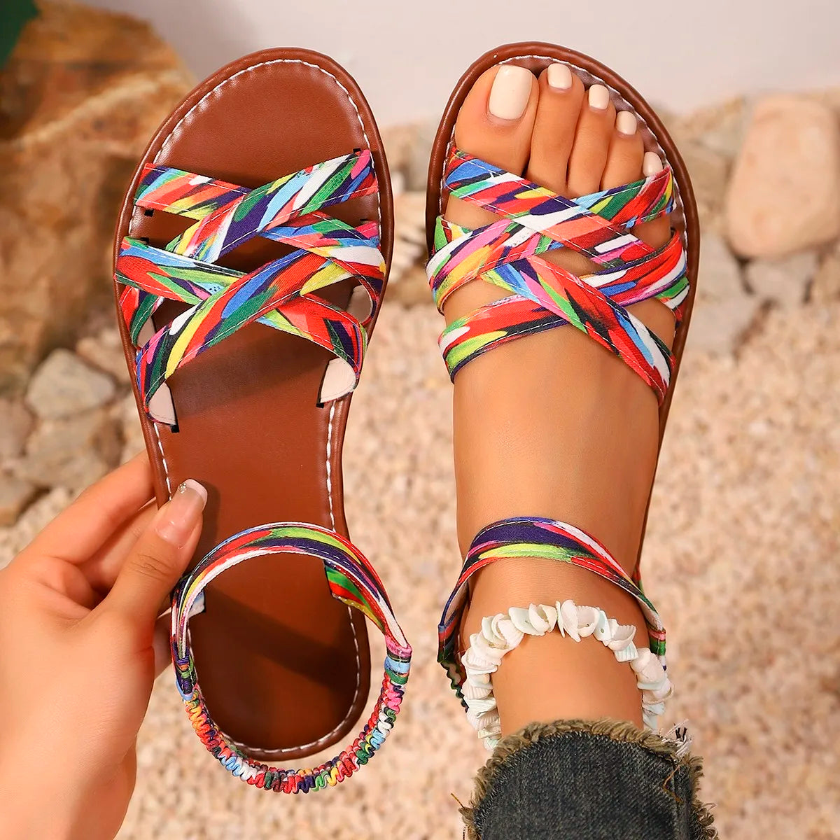 Miuccia - Sandalias de Cuero Elegantes
