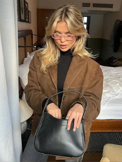 EMMA | Chaqueta de Solapa con Bolsillo de Moda