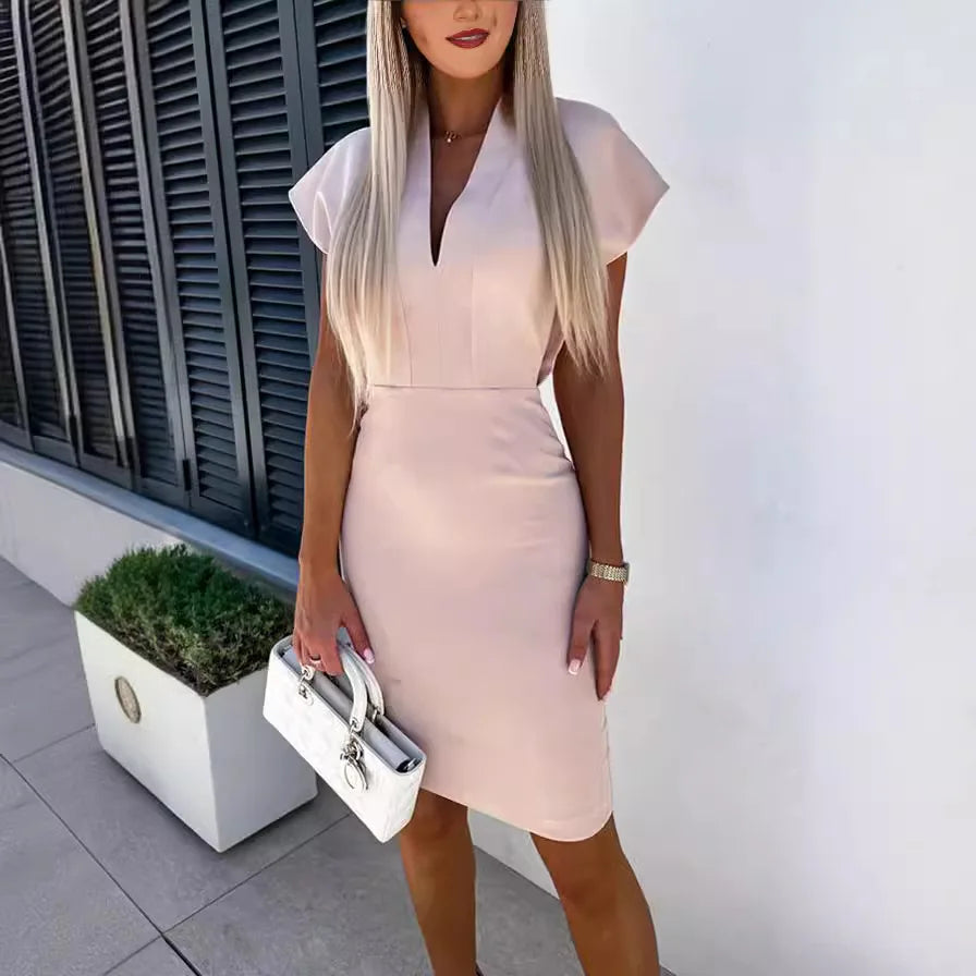 Sam | Vestido Slim con Escote en V