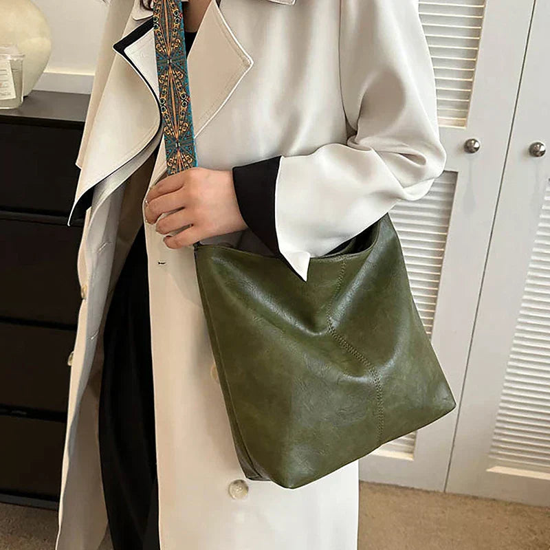 Embjørg | Bolso de Hombro Clásico con Correa Ajustable y Patrón