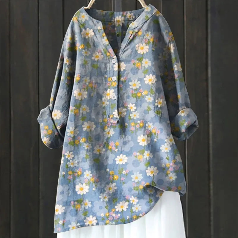 BLUSA LARGA DE FLORES ISALINE