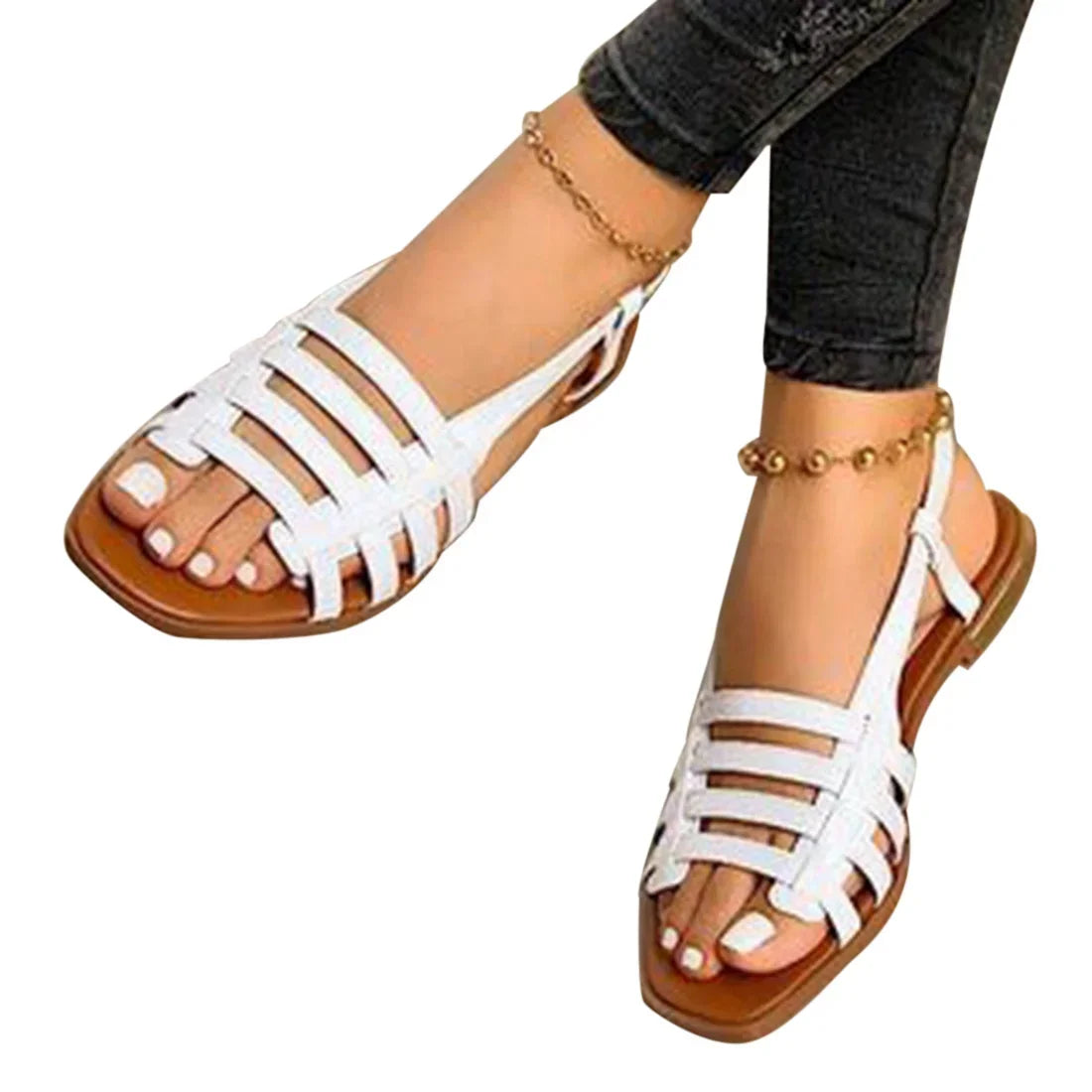 Edetta - Sandalias de Piel Lisa