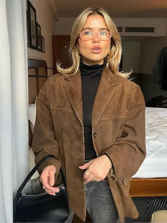 EMMA | Chaqueta de Solapa con Bolsillo de Moda