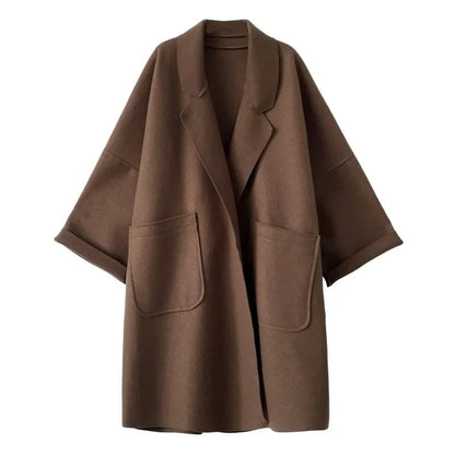 MAURA | Abrigo Trench de Mezcla de Lana Oversize