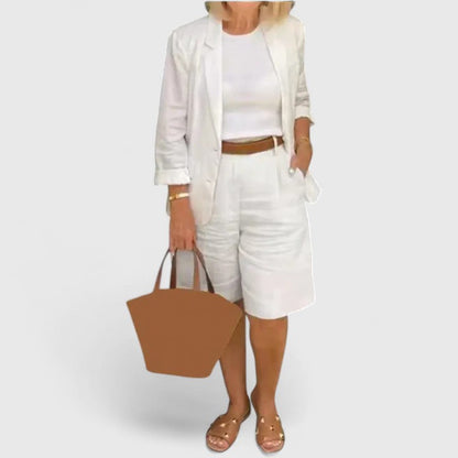 ANNA – CONJUNTO DE PANTALONES CORTOS A MEDIDA RELAJADOS