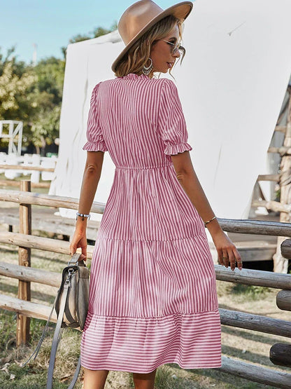 Bernice | Vestido Clásico a Rayas