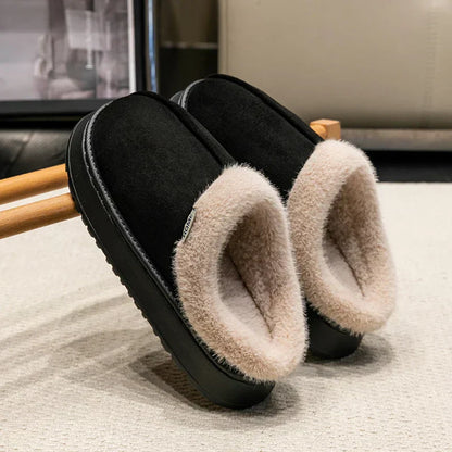 Pantuflas de Mujer de Felpa para Interior con Forro Cálido y Suela Antideslizante