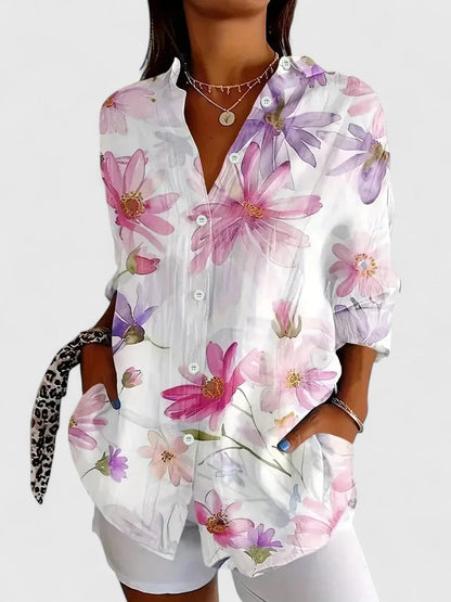 Anica - Blusa Artística Vivaz con Botones