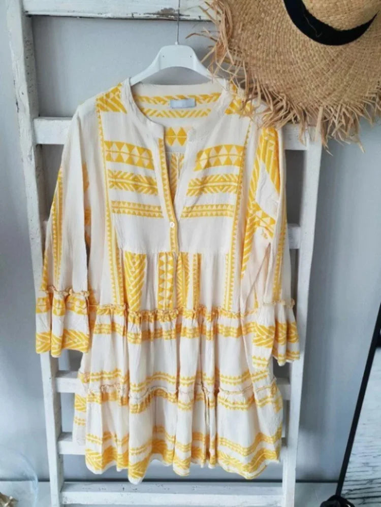 Carylle ~ Vestido Bohemio Fresco
