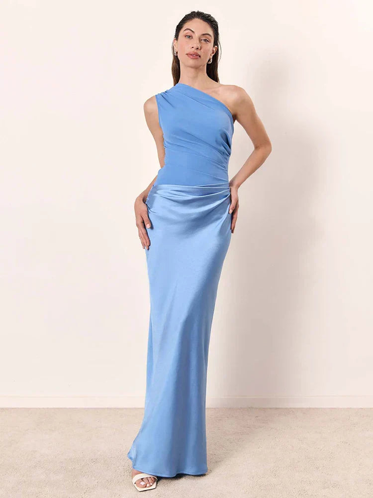 Maxi Vestido con Hombro Descubierto