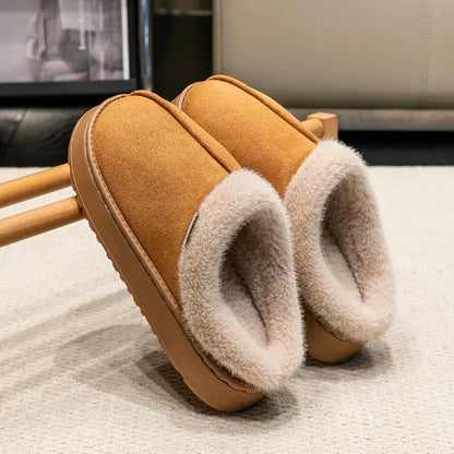 Pantuflas de Mujer de Felpa para Interior con Forro Cálido y Suela Antideslizante