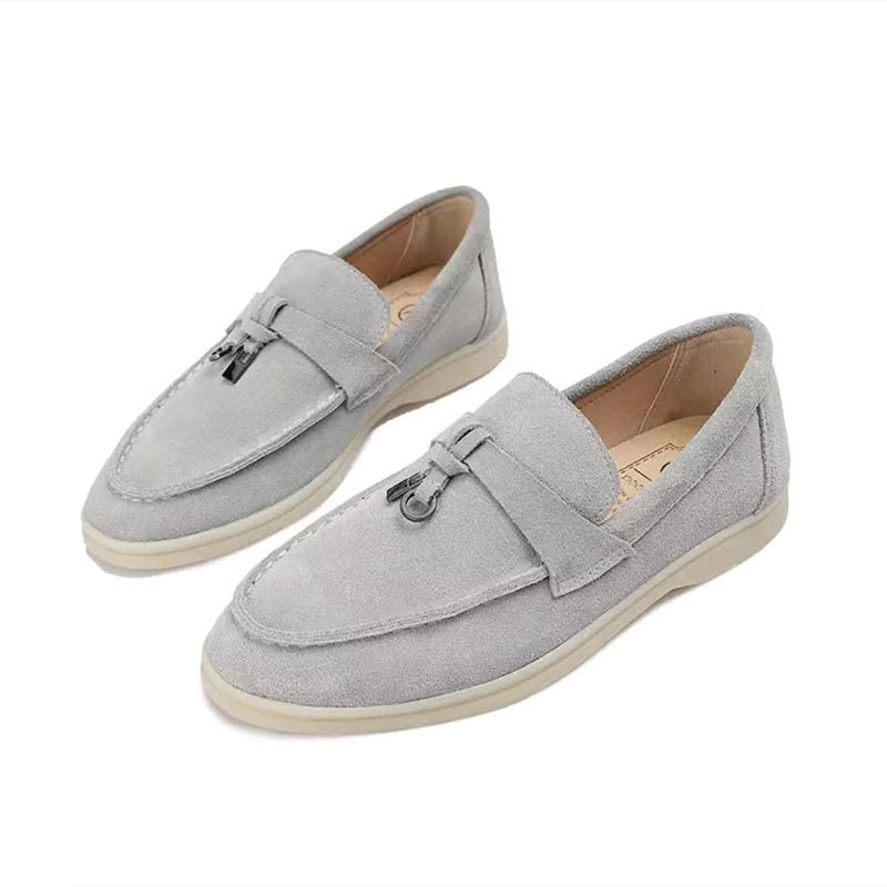 Vianne - Elegantes mocasines de ante para mujer
