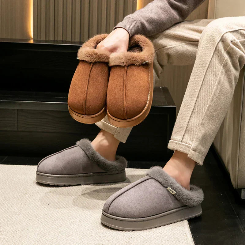 Pantuflas de Mujer de Felpa para Interior con Forro Cálido y Suela Antideslizante