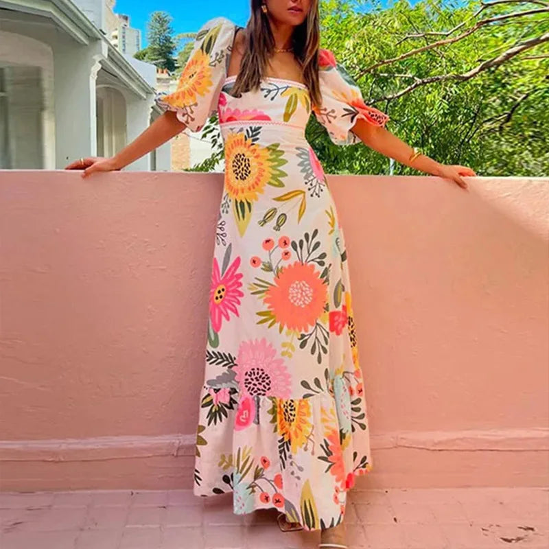 Vestido Maxi Plisado Elara