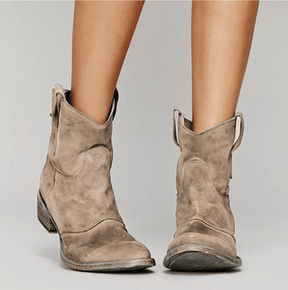 Charlotte - Botas ortopédicas de piel ante