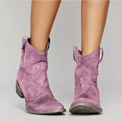 Charlotte - Botas ortopédicas de piel ante