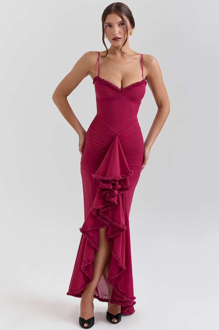 Edith - Vestido con Volantes Encantador
