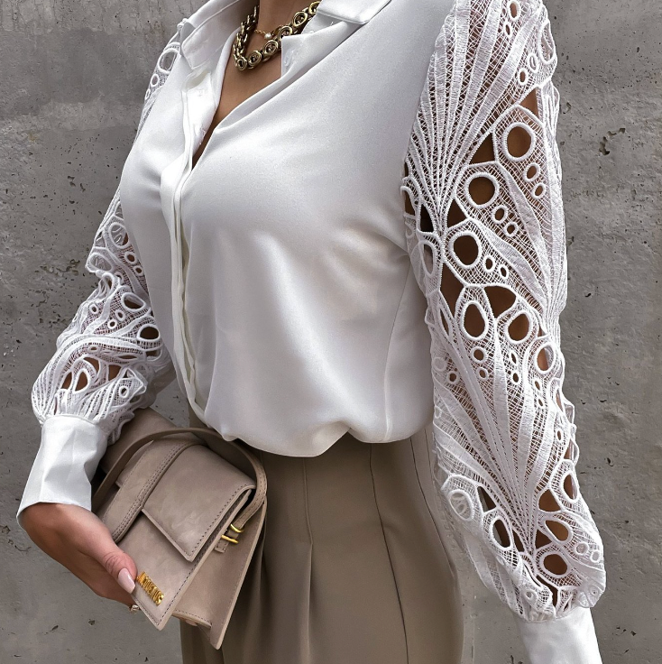 BLUSA CON COLLAR DE MODA ENGELBERTA