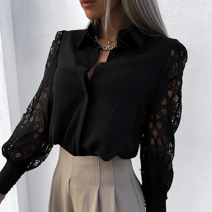 BLUSA CON COLLAR DE MODA ENGELBERTA