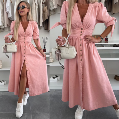 Marit | Vestido de Denim Radiante