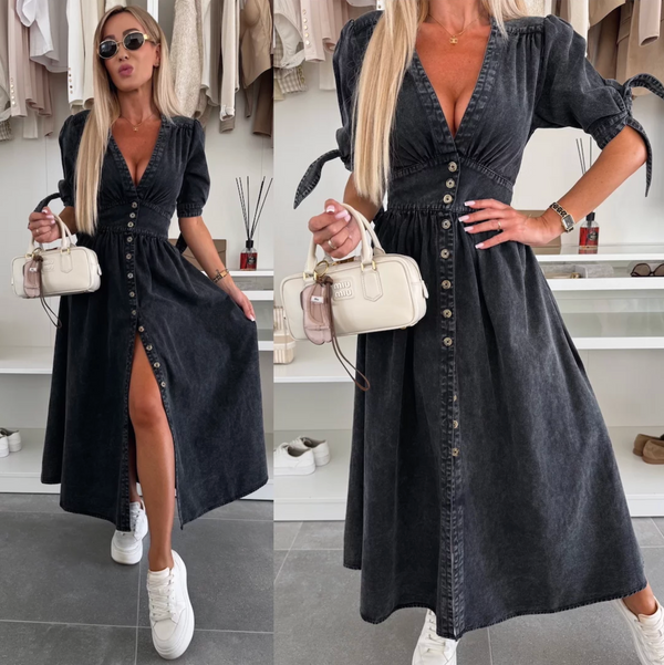 Marit | Vestido de Denim Radiante