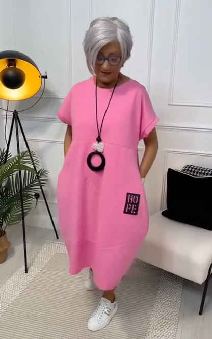 Zuzanna | Vestido de Verano Liviano con Cuello Redondo