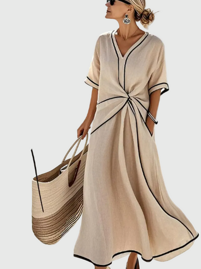 Helena | Vestido Maxi Costero Draped