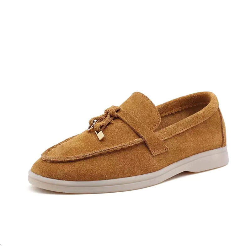 Vianne - Elegantes mocasines de ante para mujer