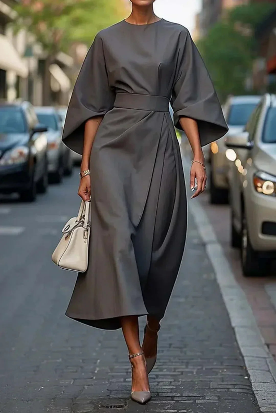 Clare™ | Vestido Maxi Con Cinturón Elegante