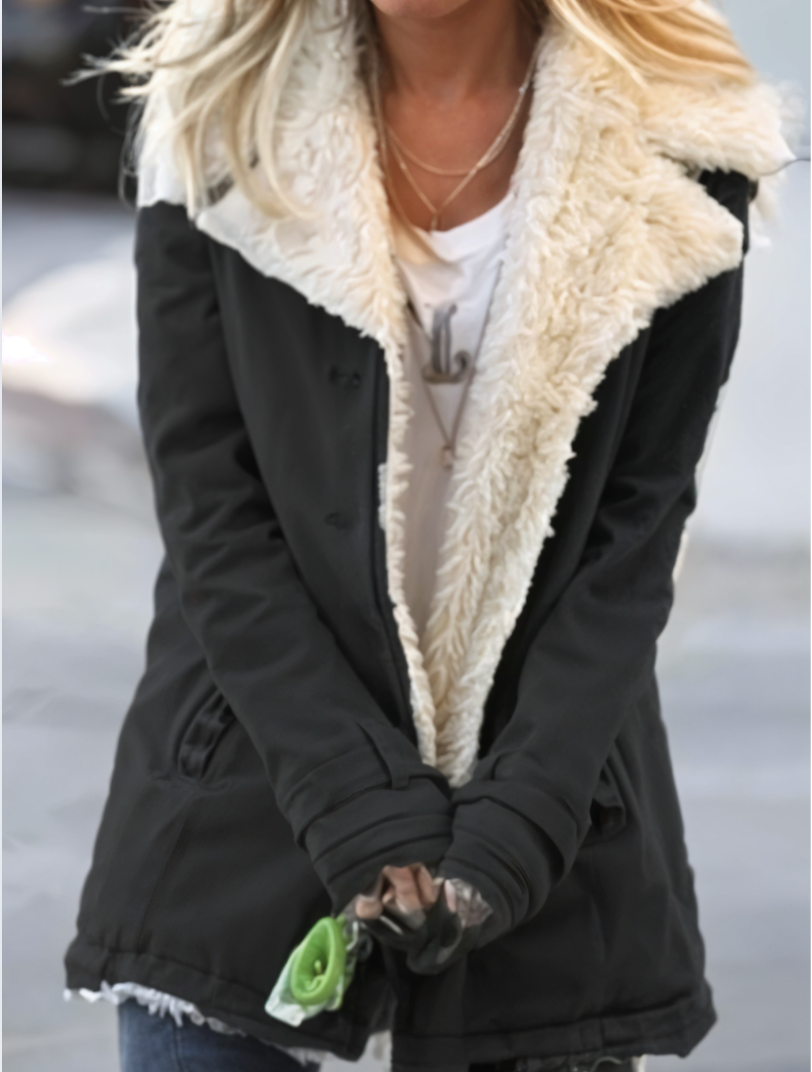 Masha - Chaqueta de Solapa Acogedora