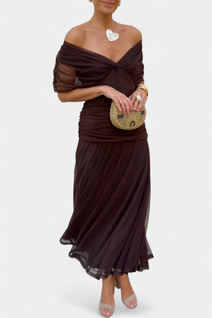Florendra™ | Vestido Largo Floral con Escote en V