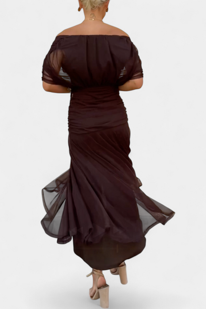 VIVIAN | VESTIDO LARGO CON ESCOTE EN V