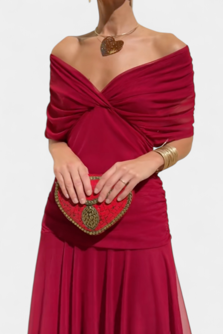 Florendra™ | Vestido Largo Floral con Escote en V