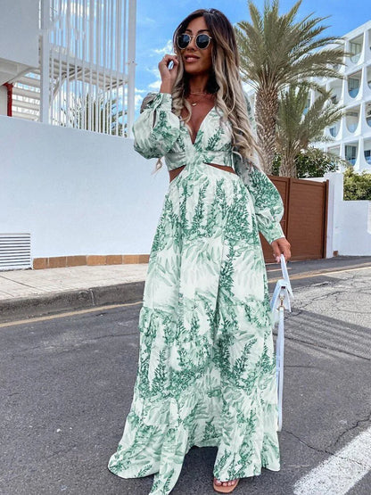 Vestido Maxi con Escote en V Amélie