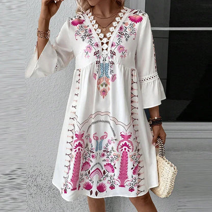 Kissia ~ Vestido Artístico de Inspiración Bohemia