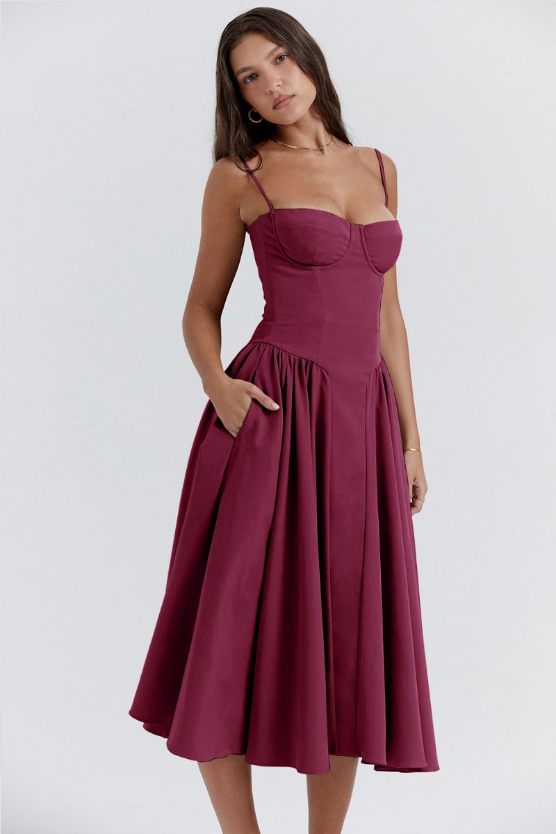 Elara | Vestido de tirantes con corsé