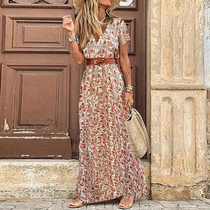 Vivienne | Vestido Midi Plisado Floral