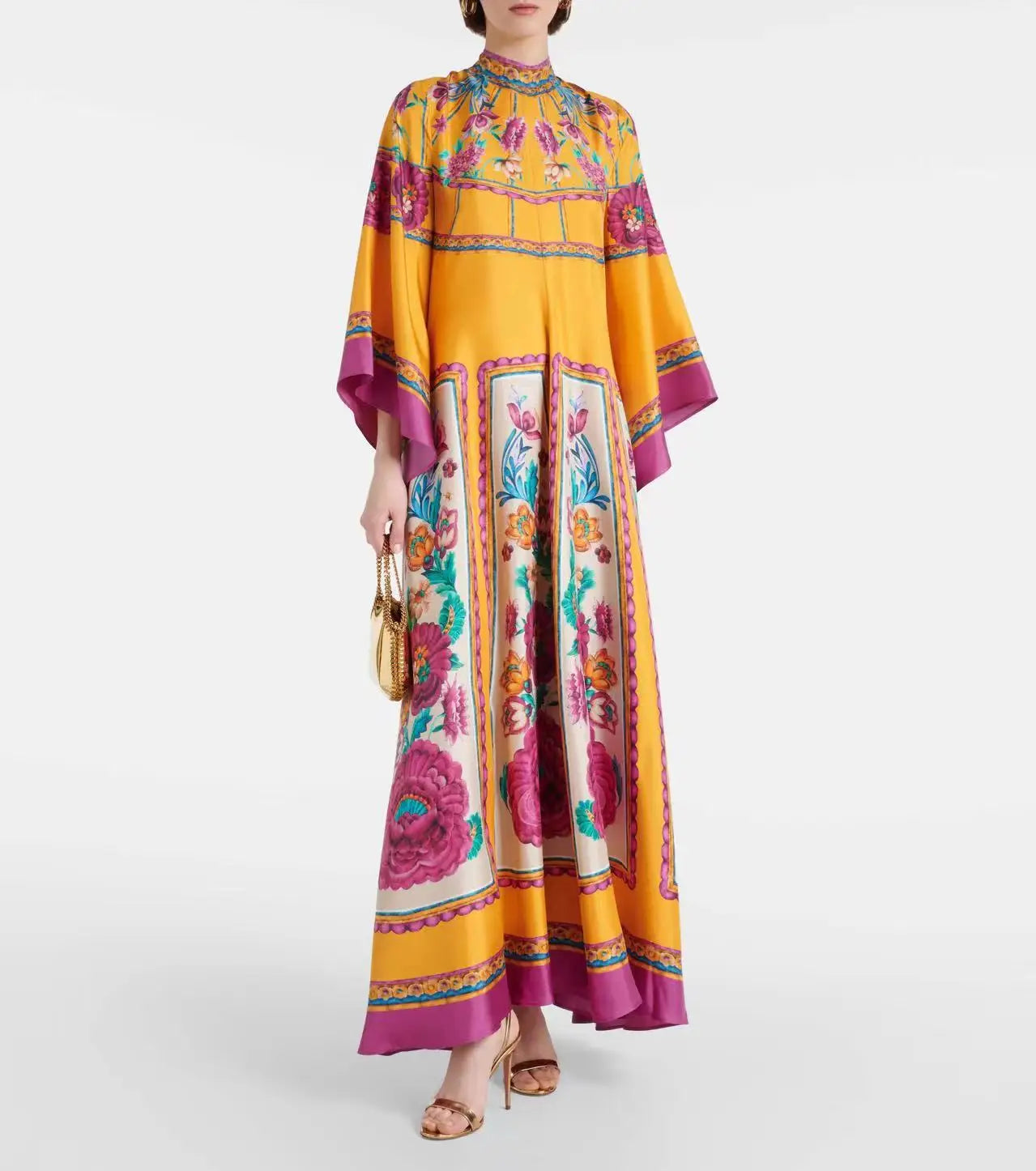 Vestido Maxi Floral Sculpted Elegance™