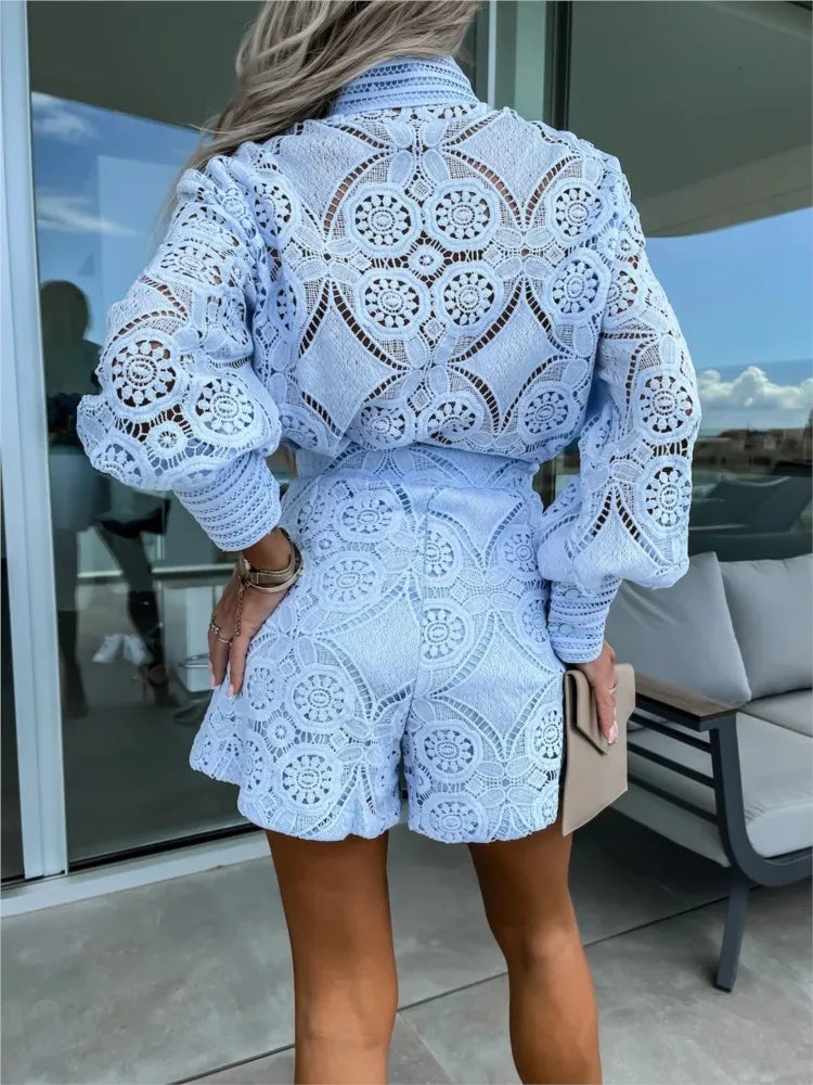 Amelina - Conjunto de Encaje Elegante