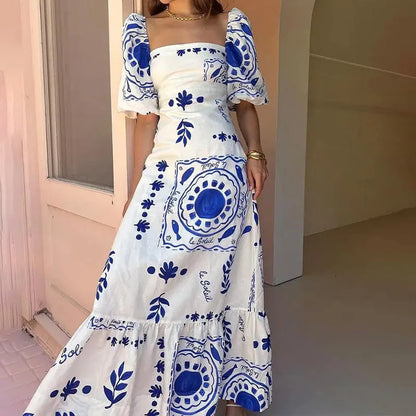 Vestido Maxi Plisado Elara