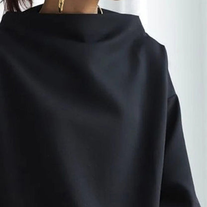 Wanda | Top de Punto Suave con Cuello Alto