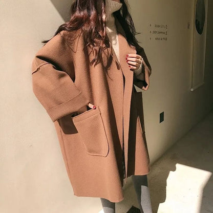 MAURA | Abrigo Trench de Mezcla de Lana Oversize