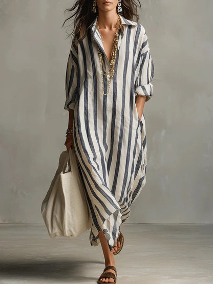 Pepa | Vestido camisa largo