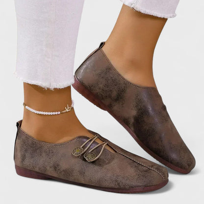 Lydia - Mocasines ortopédicos para mujer en suave piel de ante