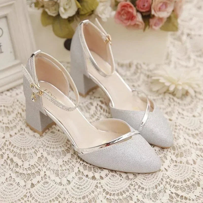 Angela - Sandalias Brillantes Glitter