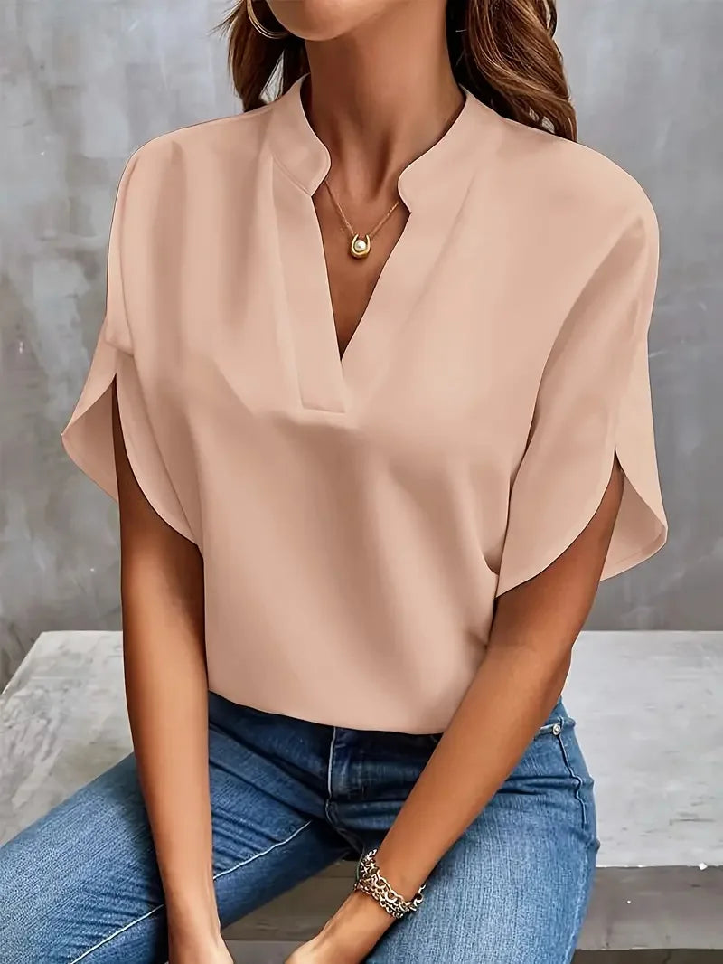 Bettina | Blusa Fluida con Escote en V Estilosa